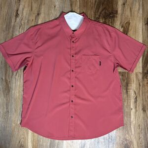 The Drive Clothing Shirt Mens 3XL Black Paisley Skull Short Sleeve Button Up